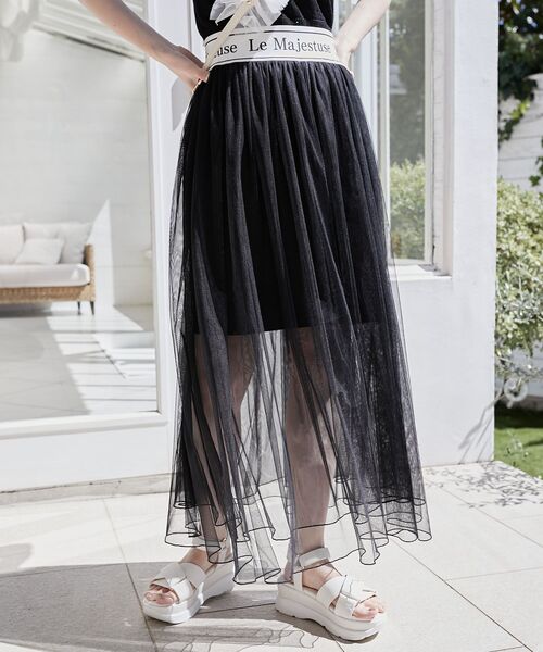 MAJESTIC LEGON（マジェスティックレゴン） スカート ウエストロゴ