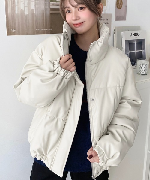 美品【ジャーナルスタンダード】フードダウンコート　パフィブルゾン 美品【ジャーナルスタンダード】フードダウンコート パフィブルゾン