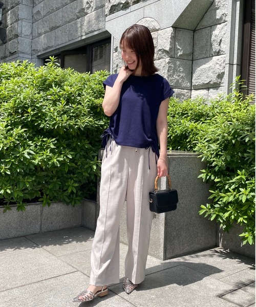 tシャツ カノコサイドドロストカットトップス「低身長・小柄女性」 レディース tシャツ カノコサイドドロストカットトップス「低身長・小柄女性