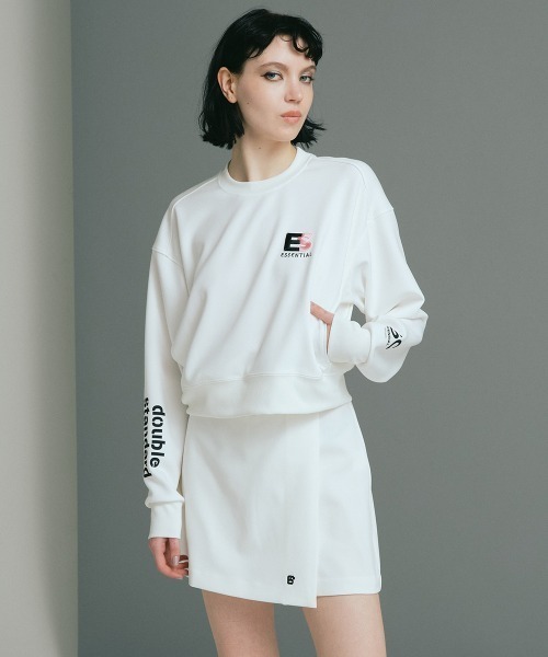 【タグ付き 新品未使用】　ella スウェットプルオーバー リボン総刺繍スウェットプルオーバー ELLEgirl｜クロスプラス