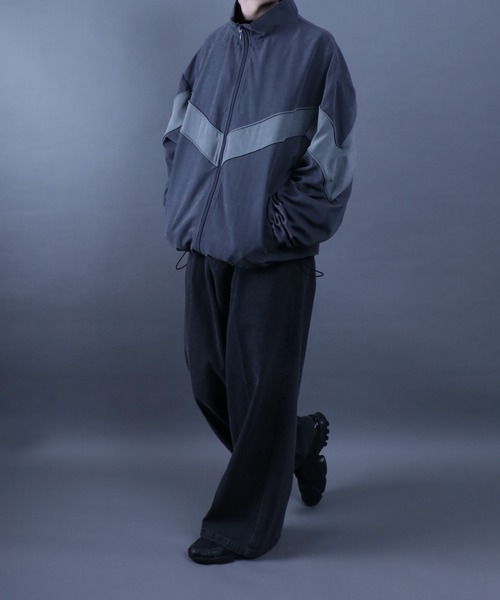 ANPAS ナイロンジャケット Nylon Fabric V-Line Color Switching 
