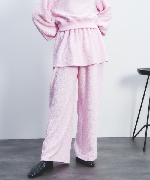 PERNA（ペルナ） パンツ ふくれジャガードスカート付きパンツ