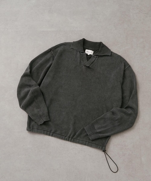 EMMA CLOTHES（エマクローズ） ポロシャツ ストーンウォッシュドロスト