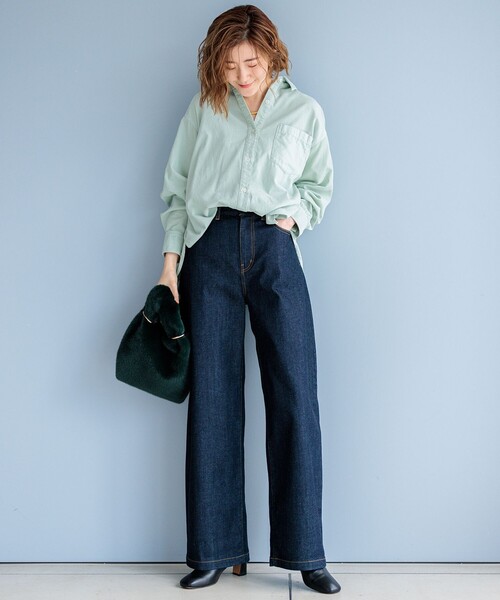 23区（ニジュウサンク） ブラウス シャツ 「洗える」コットン