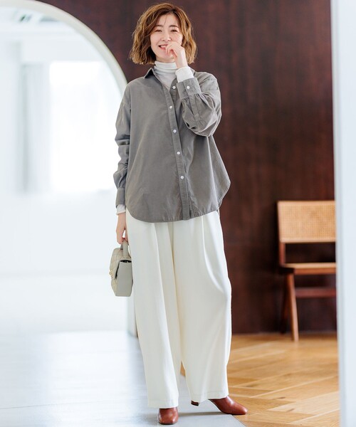 23区（ニジュウサンク） ブラウス シャツ 「洗える」コットン