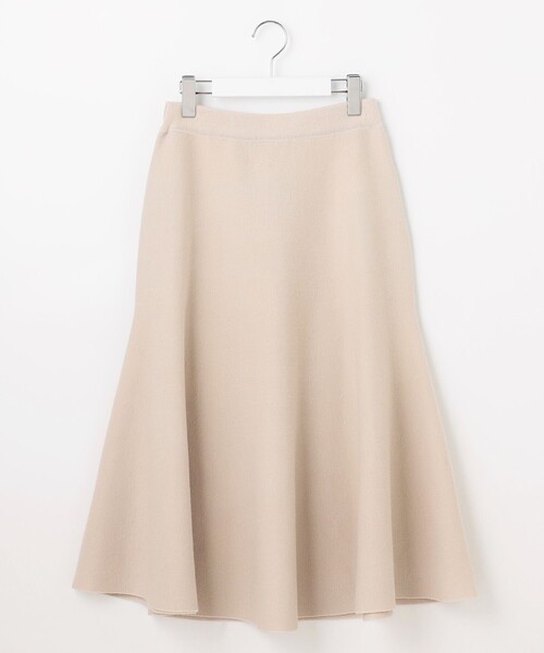 スカート ウールミラノニット スカートの画像