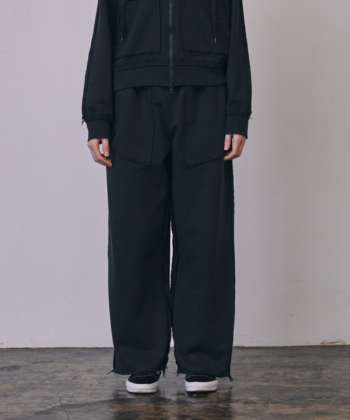 a2o スウェットパンツ ジャージ 「a2o」カットオフスウェットパンツ