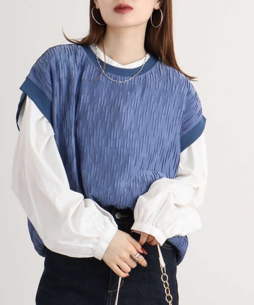 ベスト ジレ BRODIAEA プリーツベスト レディース : ZOZOTOWN