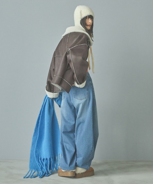 LAKOLE フェイクムートンブルゾン LAKOLE｜フェイクムートンブルゾン | Rakuten Fashion(楽天