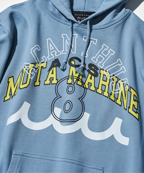 【国内買付】ACANTHUS×muta ロゴ入りフーディーパーカー ACANTHUS パーカー x muta:mutaMulti Logo Hooded Sweatshirt