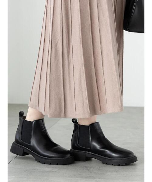 ブーツ サイドゴアショートブーツ レディース