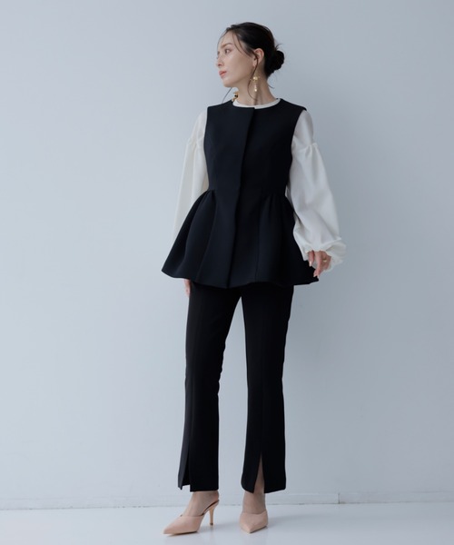 「anuans」 ノースリーブブラウス SMALL ブラック レディース anuans 「anuans」 ノースリーブブラウス SMALL ブラック