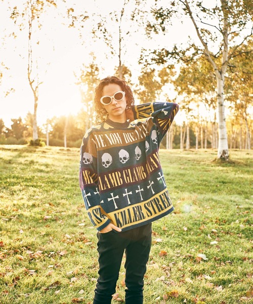 glamb（グラム） セーター ニット Grunge Symbols Pullover Knit