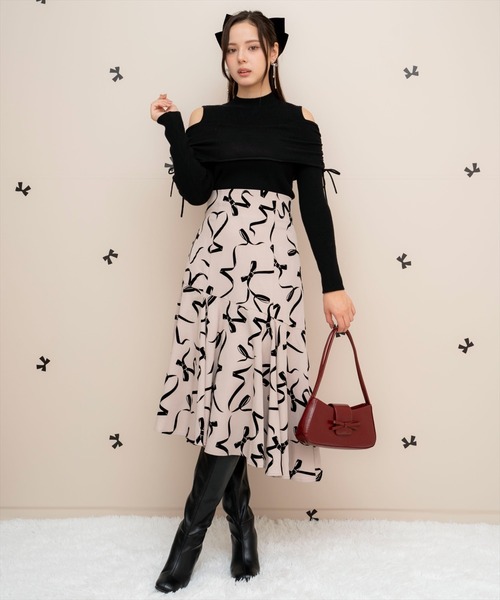 WILLSELECTION（ウィルセレクション） スカート リボンフロッキー