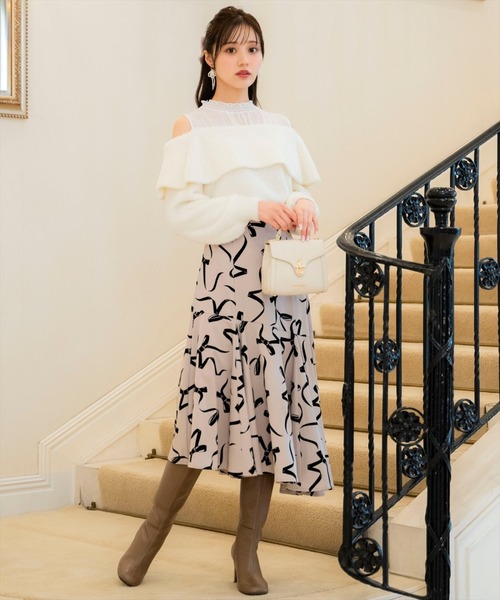 WILLSELECTION（ウィルセレクション） スカート リボンフロッキー