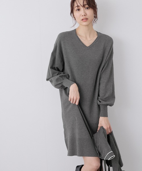 ROPE' PICNIC（ロペ ピクニック） ワンピース Vネックチュニックニット