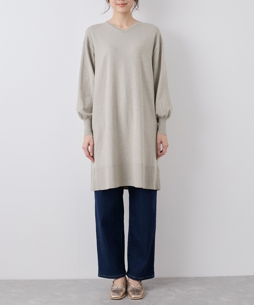 ROPE' PICNIC（ロペ ピクニック） ワンピース Vネックチュニックニット