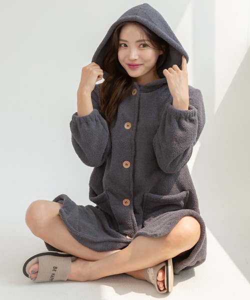 ディノス　D'LINGE コットン　ルームウェアワンピース　ワンマイル LINEN＆BASIC/リネン＆ベーシック】リネン100％のルームウェア