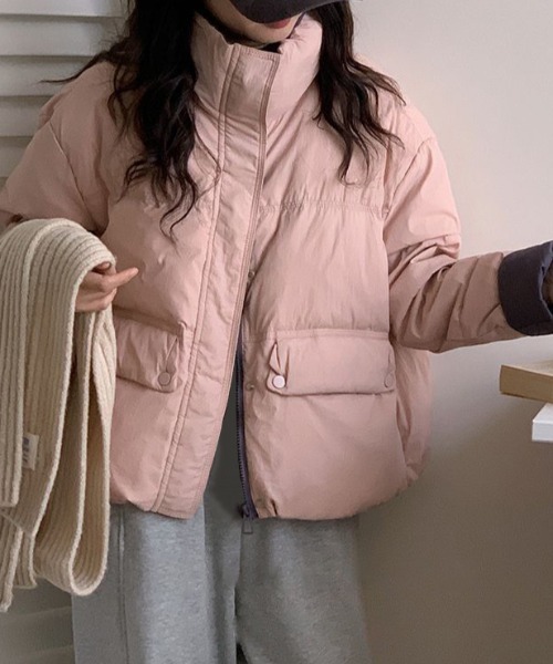 GEMEDA ブルゾン アウター スタンドカラーコンパクトダウンジャケット