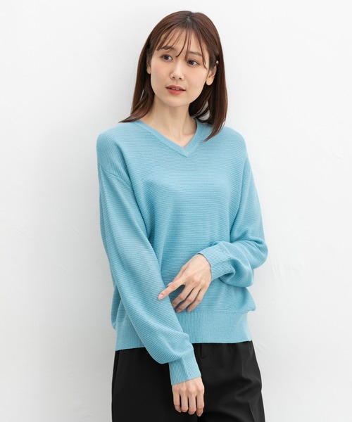 完璧すぎるが故三度も Honeys ニット セーター 「UVカット・ウォッシャブル」V メンズウェア