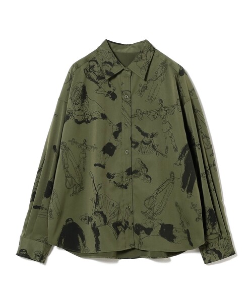 ブラウス シャツ 北村直登 プリント シャツ（S〜M） レディース