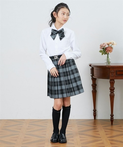 ブラウス シャツ 入学式 卒業式 リボンタイ付ブラウス (140〜165cm