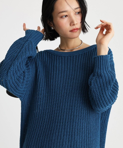 BABYLONE ニット セーター ソフトコードヤーンプルオーバー