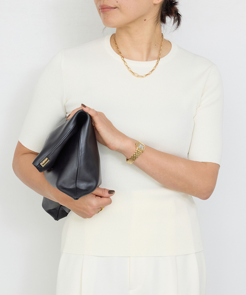 Deuxieme Classe ニット セーター 追加*DINER RIB クルーネック