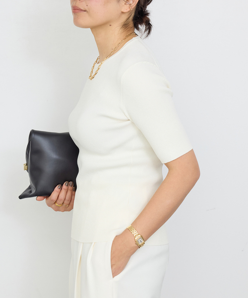 ★美品★Deuxieme Classe EVERYDAYC/Nプルオーバーニット Deuxieme Classe（ドゥーズィエムクラス）の「DERBY wide プル