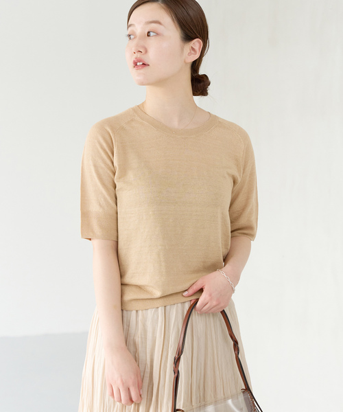 「IENA」 半袖ニット - グレー レディース IENA 「IENA」 半袖ニット M グレー レディース : ZOZOTOWN
