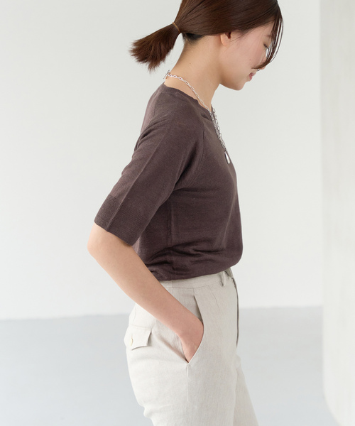 「IENA」 半袖ニット - グレー レディース IENA 「IENA」 半袖ニット M グレー レディース : ZOZOTOWN