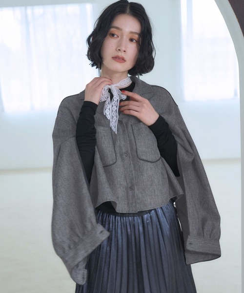 HARE Goshow×HARE パイピングシャツ HARE（ハレ）の「【Goshow×HARE】パイピングシャツ(HARE