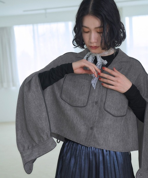 HARE ブラウス シャツ 2WAYカイキンシャツ(HARE) レディース