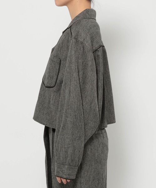 ブラウス シャツ 「UNISEX」パッチトロミカイキンシャツ レディース メンズ HARE ブラウス シャツ 2WAYカイキンシャツ(HARE) レディース