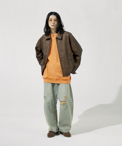 NAUTICA ブルゾン アウター NAUTICA/ノーティカ Faded Leatherette 