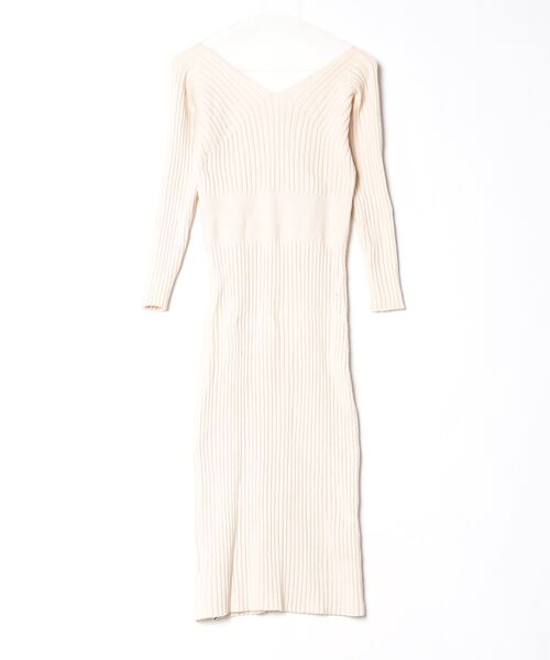 FRAY I.D（フレイ・アイディー） ニットワンピース FREE ベージュ