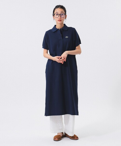 LACOSTE ワンピース 「別注」LACOSTE / ロング ピケ ドレス