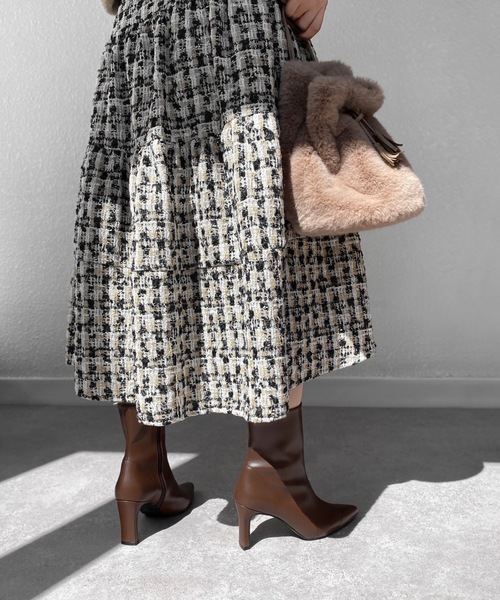 「MAMIAN」 ブーツ L ブラウン レディース_画像8