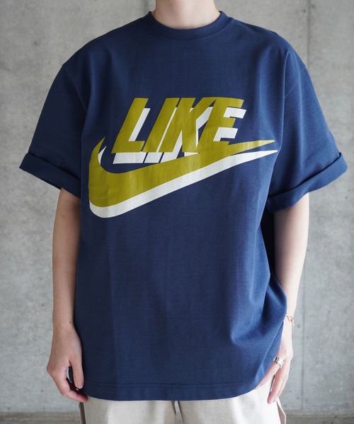 tシャツ 「LIKE」PRINT TEE レディース