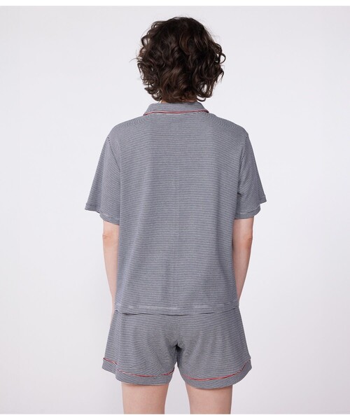 プチバトー 新品 未使用 新作 レディース 半袖 パジャマ トリコロール M PETIT BATEAU（プチバトー） パジャマ ルームウェア 半袖パジャマ