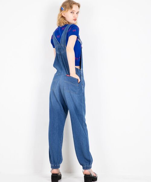 【中古】ラグナムーン オールインワン パンツドレス ノースリーブ ロング シアー レース 刺繍 S ベージュ ピンクベージュ レディース ラグナムーン オールインワン パンツドレス ノースリーブ ロング