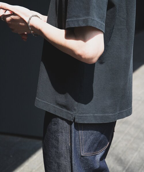 LACOSTE tシャツ / ラコステ 別注 ピグメント ダイ ピケ Tシャツ