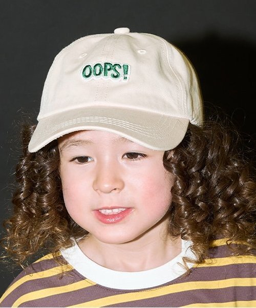 b・ROOM（ビールーム） キャップ 帽子 OOPS!ワッペンキャップ「子供服