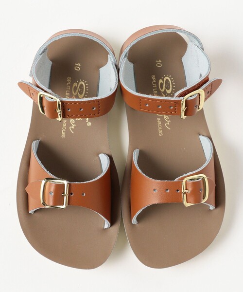 サンダル SALT WATER SANDALS / Surfer ウォッシャブル レザー サンダル (約16〜19cm） キッズ 子供 男の子 女の子の画像
