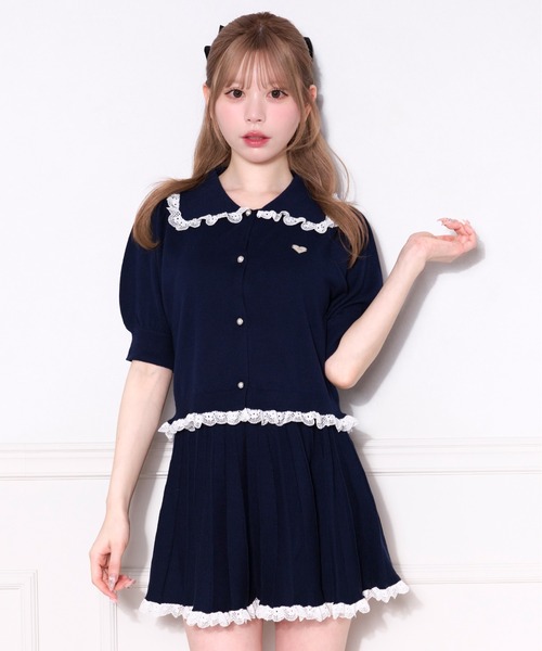 apres jour スカート 「セットアップ可能」ニットプリーツ