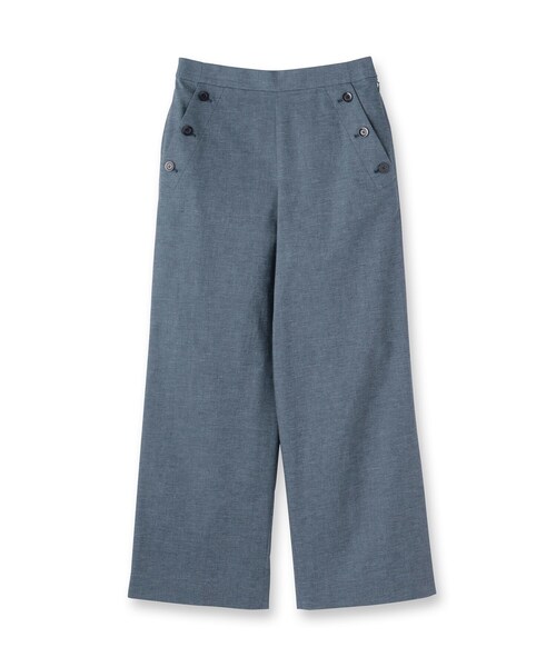 UNTITLED（アンタイトル） パンツ 「ワイド/後ろウエストゴム」ヘンプ