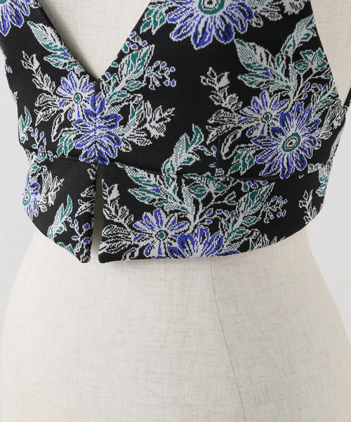 フミエタナカ flower jq bustier【新品未使用】 FUMIE TANAKA 「FUMIE TANAKA(フミエタナカ)」flower jq bustier