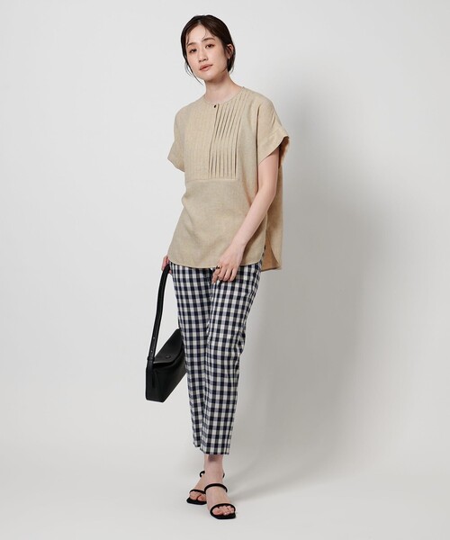 SET ブラウスショートスリーブ UNITED ARROWS ブラウス シャツ Spiree IAS タック ショート
