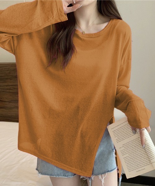 ALTEA 売れ筋商品|||アルテア Tシャツ トップス レディース Tops Brown Tシャツ レディース トップス 半袖Tシャツ 夏 ゆったり 大きい