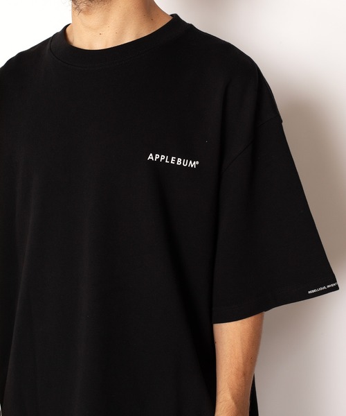 o*i様 APPLEBUM メンズ Tシャツブラック APPLEBUM tシャツ Logo T-shirt メンズ レディース : ZOZOTOWN